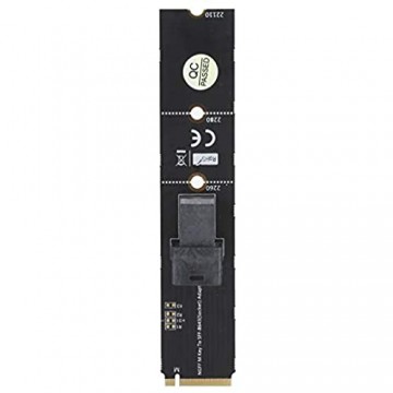 Goshyda Adapterkarte kleine Adapterkarte SFF-8643 Mini-SAS HD 36Pin zu M.2 Key M-Konverter Elektronische Komponente Unterstützung für 2 5-Zoll-U.2-SFF-SSD der Intel 750-Serie