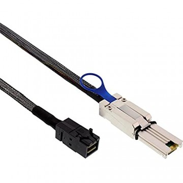 InLine 27636B Mini SAS HD Kabel SFF-8643 zu SFF-8088 1m