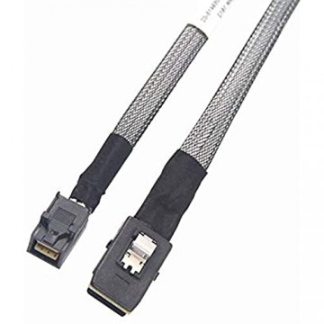 ipolex internes Mini SAS HD SFF-8643 bis Mini SAS SFF-8087 Kabel 0 5m faltbar flexibel 2-Pack