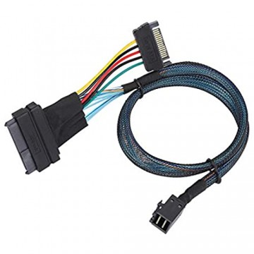Kafuty-1 Mini-SAS-Kabel mit SATA-Schnittstelle SFF8643 zu SFF8639 15P Power Line Mini Server-Anschluss HDD-Adapter
