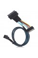 Kafuty-1 Mini-SAS-Kabel mit SATA-Schnittstelle SFF8643 zu SFF8639 15P Power Line Mini Server-Anschluss HDD-Adapter