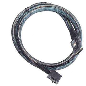 Miwaimao 12Gbps SFF-8643 to SFF-8087 Internal SAS Card to Backplane Connection Cable 0.5M