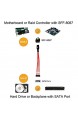 Nrpfell SAS zu 4 SATA Kabel SAS Breakout Kabel SAS Stecker SFF-8087 zu 4 SATA Buchse Mehrspurig