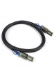 SamTones Externe Mini-SAS-Kabel 28 AWG 26-poliger SFF-8088-Stecker auf Mini-SAS-Stecker SFF-8088-Stecker 2 m