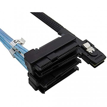 SAS sata Cable Internal Mini SAS 36pin SFF-8087 to (4) 29pin+15Pin SFF-8482 connectors with SATA Power