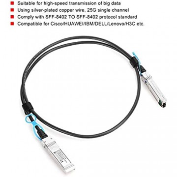 Tonysa 25G SFF-8402 bis SFF-8402 DAC-Kabel für Cloud Computing Rechenzentren Server unbemannte Fahrzeuge Einkanaliger Kupferdraht mit hoher Geschwindigkeit und hoher Geschwindigkeit(5M)