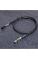 Zwindy SFF8643 bis SFF8644 Kabel Mini BreakoutCable SAS-Kabel Hardware-Kabel tragbar für VGA-Kabel für die Kabelinstallation(1 Meter)