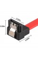 [3er Packung] J&D SATA III 6.0 Gbps Kabel mit Verschlussriegel 90 Grad Winkelstecker SATA III Kabel – 45cm