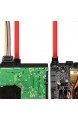 [3er Packung] J&D SATA III 6.0 Gbps Kabel mit Verschlussriegel 90 Grad Winkelstecker SATA III Kabel – 45cm
