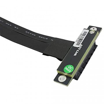 ADT-Link Riser PCIe X4 3.0 PCI-E 4X to M.2 NGFF NVMe M Key 2280 Riser Card Gen3.0 Cable M2 Key-M PCI-Express Extension Cord 32G/BPS (30CM R42SL)