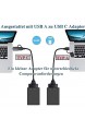 AndThere USB C auf SATA Adapter Kabel USB 3.0 zu SATA Adapter USB C auf SATA Festplattenadapter Konverter für 2 5 Zoll Festplatten Laufwerke SSD HDD SATA Konverter Unterstützt UASP SATA I II III