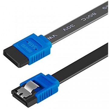 BENFEI SATA III Kabel 1 Stück 6Gbps gerade HDD- SDD-Datenkabel mit Arretierung 45 7 cm für SATA HDD SSD CD-Treiber CD-Writer