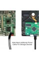 Benfei SATA III Kabel 6 Stück 6Gbps gerade HDD- SDD-Datenkabel mit Arretierung 45 7 cm für SATA HDD SSD CD-Treiber CD-Writer