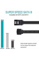 BENFEI SATA-Kabel III 3er-Pack SATA-Kabel III 6 Gbit/s 90 Grad rechtwinklig mit Verriegelung 45 7 cm für SATA-HDD SSD CD-Treiber CD-Brenner Schwarz