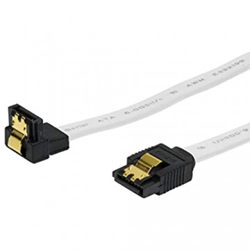 BIGtec 0 2m SATA Kabel S-ATA 3 Datenkabel Anschlusskabel HDD SSD 6GBit/s Stecker L-Type/L-Type 90° 20cm vergoldet gerade/gewinkelt Serial ATA Verriegelung Farbe schwarz