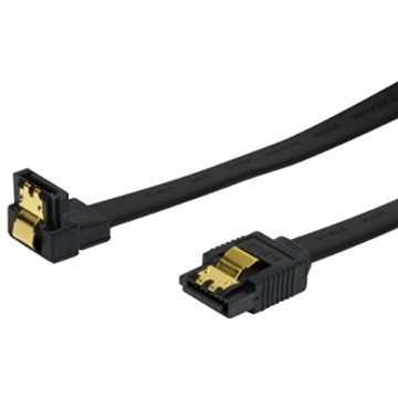BIGtec 0 2m SATA Kabel S-ATA 3 Datenkabel Anschlusskabel HDD SSD 6GBit/s Stecker L-Type/L-Type 90° 20cm vergoldet gerade/gewinkelt Serial ATA Verriegelung Farbe schwarz