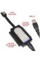 Bipra USB 2.0 auf SATA/IDE-Adapter-Kit mit Netzteil für 2.5/3.5/5.25 Zoll SATA-oder IDE-Laufwerk