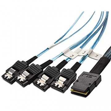 Cable Matters Internal Mini SAS zu SATA Kabel (SFF-8087 zu SATA Vorwärtsausbruch) 1m