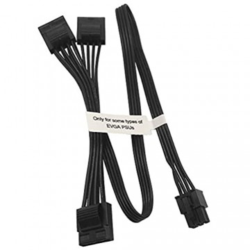 COMeap 6 poliges bis 3X 4 poliges Molex Festplatten Adapter Kabel für einige Arten von modularen EVGA Netzteilen 50 cm (20 Zoll)