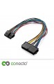 conecto CC20015 ATX-Stromadapter Netzteil für Lenovo Medion 14-polig Mainboard Schwarz