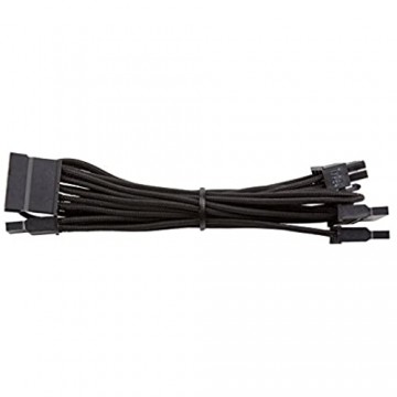 Corsair CP-8920186 Premium Sleeved RMi- RMx - SF und Typ4 (Generation 3)-Serie Netzteil SATA-Kabel schwarz