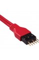 Corsair Premium Sleeved Front Panel Extension Kabel Verlängerungskit Rot