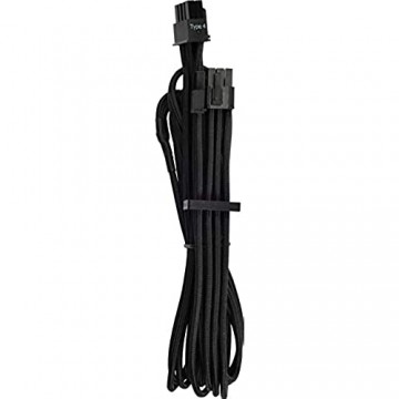 Corsair Premium Sleeved Netzteil 6+2 pin-Polig-PCIe-Single-Kabel Typ4 (Generation 4-Serie) schwarz