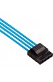 Corsair Premium Sleeved Netzteil Pro-Kabel-Set Typ4 (Generation 4-Serie) Blau