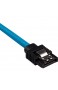 Corsair Premium Sleeved SATA 3 Kabel (6Gbps 60 cm) Blau