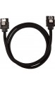 Corsair Premium Sleeved SATA 3 Kabel (6Gbps 60 cm) Schwarz