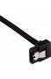 Corsair Premium Sleeved SATA 3 Kabel gewinkelt / gerade (6Gbps 30 cm 90°) Schwarz