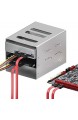 deleyCON SATA 3 Kabel Set 2X SATA III Kabel mit Stecker Gerade + Y Strom Adapter Kabel - SSD HDD Festplatte