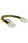 Delock Kabel Power PCIE 6 Pin Bu > 8 Pin St PCIE