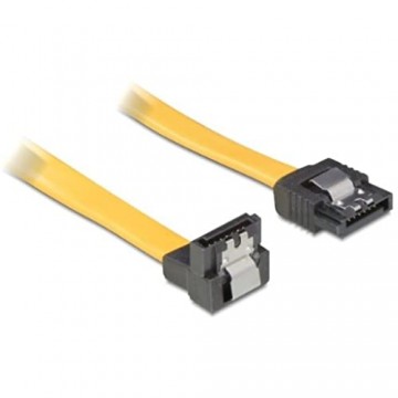 DeLock Kabel SATA 10cm gelb un/ge Metall