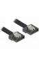 DeLock Kabel SATA Flexi 6 Gb/s 10cm schwarz Metall
