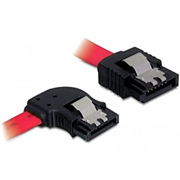 DeLock SATA 3 GB/S Kabel gerade auf Links gewinkelt 50 cm rot