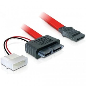 DeLOCK SATA Slimline ALL-in-One cable - SATA-Kabel - 30 cm mit der MPN 84390