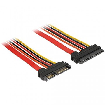 DeLock VerlÃ¤ngerungskabel SATA 6 Gb/s 22 Pin Stecker > SATA 22 Pin Buchse (3 3 V + 5 V + 12 V) 10 cm