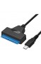 EasyULT USB C SATA-Kabel USB 3.1 Type C auf SATA III 2.5" Festplattenadapter für 2.5-SATA HDD SSD 7 + 15 Pin Thunderbolt 3 kompatibel - SATA I/II/III Unterstützt UASP SATA III