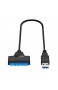 Fablcrew Adapter USB 3.0 auf SATA III Super Speed USB 3.0 auf SATA Festplatte Konverter Kabel Adapter für 2 5 Zoll SSD/HDD Drives
