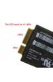 JSER SSD-Festplatten-Cartridge USB 3.0 auf 12+6-polig für MacBook Air (2010 2011) A1369  A1370