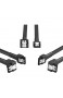 KabelDirekt – 3X SATA-3-Kabel 6 Gb/s – 30 cm 90° gewinkelt (Datenkabel 6 Gbit/s SATA-III/Serial-ATA L-Stecker Set aus 3 Kabeln verbindet Festplatten/SSDs/Laufwerke mit dem Mainboard schwarz)