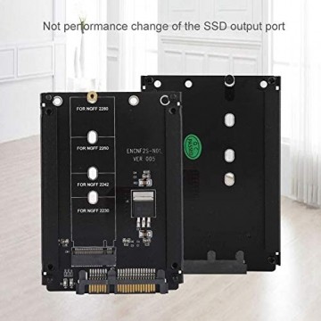 KSTE High Performance 22pin M.2 NGFF zu SATA Adapter Plug and Play M.2 zu SATA M Key