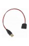 P52 USB Stecker auf SATA 15pin Kabel Adapter Stromkabel für PC SATA Festplatte Kompatibel zum Serial ATA Standard USB Stecker auf SATA Anschluss 15pin für zusätzliche Stromversorgung