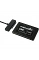 Poppstar Festplatten-Adapter mit Netzteil (USB 3.1 Gen 2 Typ C) Sata USB Kabel für externe Festplatten (SSD HDD 2 5 u. 3 5 Zoll) an PC - Notebook bis zu 10 Gb/s Kabellänge 1m