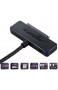 Poppstar Festplatten-Adapter (USB 3.1 Gen 1 Typ A) Sata USB Kabel für externe Festplatten (SSD HDD 2 5 u. 3 5 Zoll) bis zu 5 Gb/s UASP Support 1m Kabellänge (Netzteil Optional)