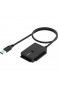 Sabrent SATA Kabel USB 3.0 auf SSD/SATA/IDE 2 5/3 5/5 25-Zoll-Festplattenkonverter mit UL-Netzteil und LED-Statuslampe [10 TB Support] (USB-DS12)