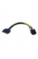 zdyCGTime 15-Pin SATA Stecker auf 8 Pin (6 + 2 PIN) PCI-Express Buchse Video Card Power Adapter Kabel