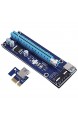 balikha VER006 PCI E GPU Riser Card 4 Poliger PCI Adapter für Bitcoin Miner