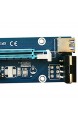 balikha VER006 PCI E GPU Riser Card 4 Poliger PCI Adapter für Bitcoin Miner